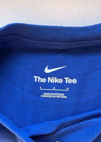 Mavi Nike Baskılı Kısa Kollu Tişört - Görsel 2