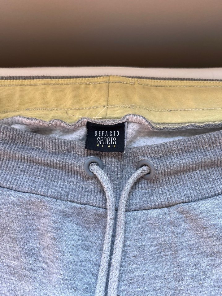 Gri Fermuarlı Erkek Defacto Eşofman Altı - Görsel 2