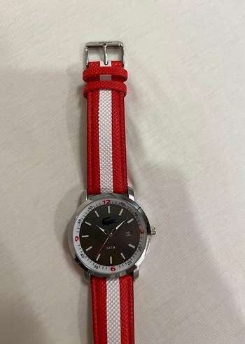 Lacoste Kırmızı Beyaz Klasik Erkek Kol Saati - Görsel 2