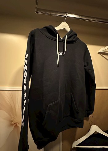 Siyah OFF WHİTE Uzun Kollu Sweatshirt