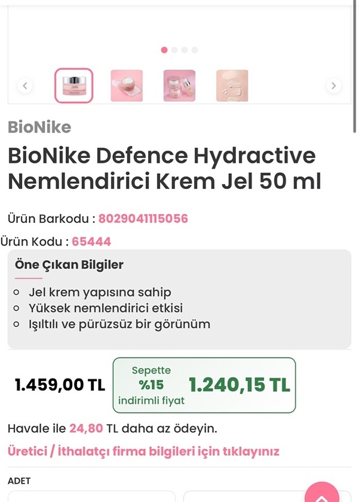 Bionike Jel Nemlendirici - Görsel 2