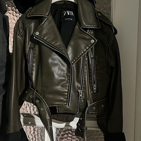 Zara deri ceket - Görsel 2