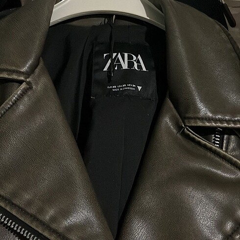 Zara deri ceket - Görsel 3
