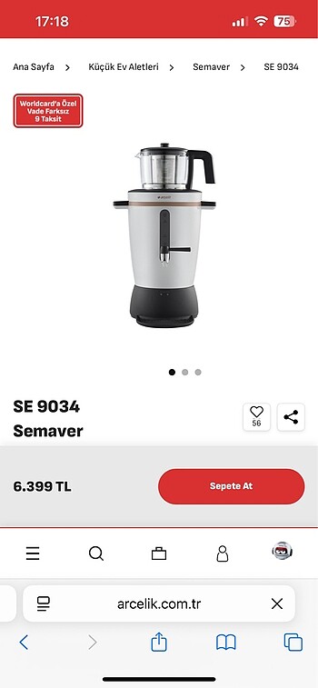 Arçelik Semaver Sıfır Ürün - Görsel 2