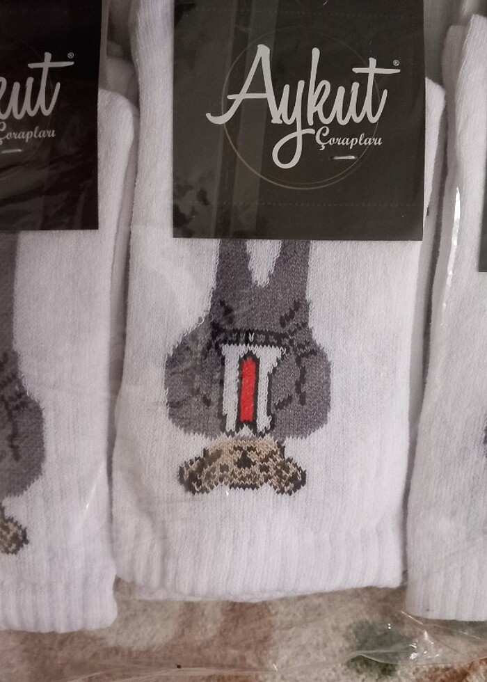 Teddy bear soket çorap - Görsel 3