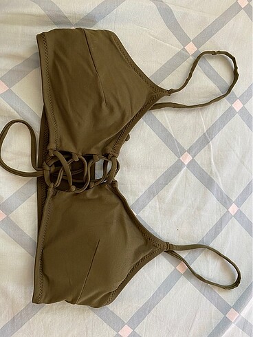h&m haki bikini üstü