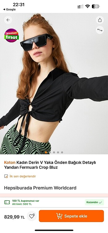 Koton Koton crop üst