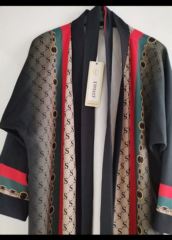 Gucci desen uzun Abaya - Görsel 4