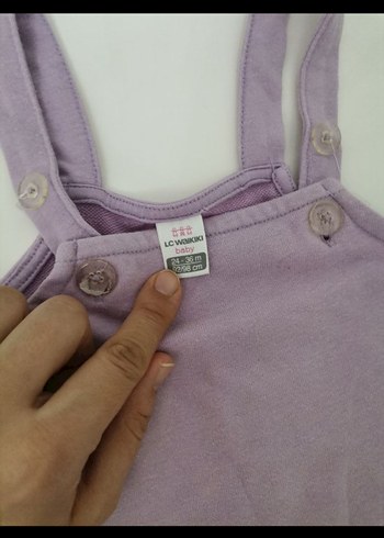 Kız Çocuk Lila Fırfırlı Kolsuz Elbise - Görsel 3