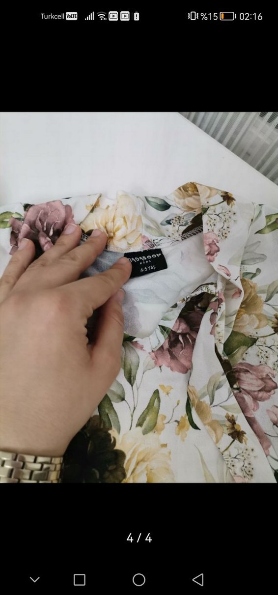 Kısa Kollu Fırfırlı Bebek Kız Takımı - Görsel 4