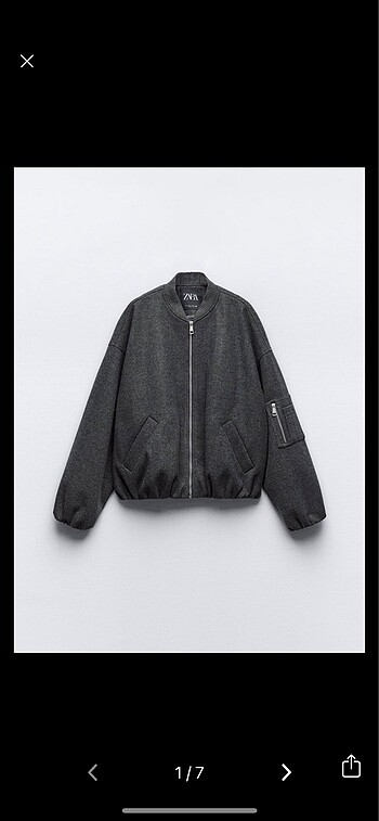 zara gri bomber ceket