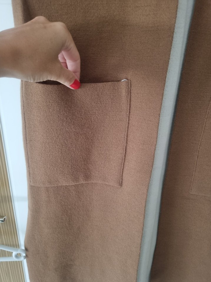 uspa uzun triko yelek - Görsel 4