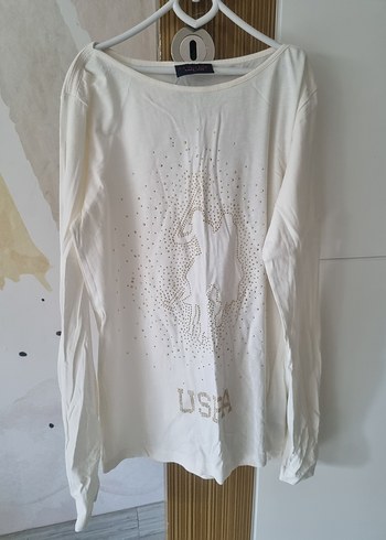 uspa spor şık uzun kol tshirt