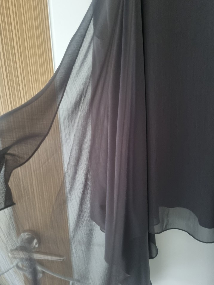 süet şifon detay yelek - Görsel 2