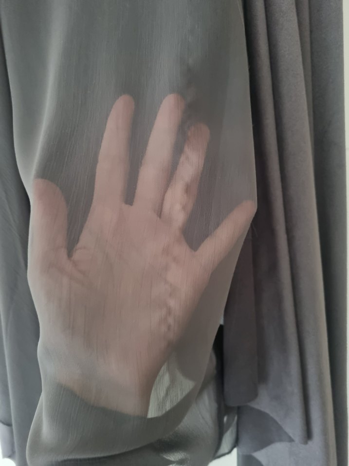 süet şifon detay yelek - Görsel 3