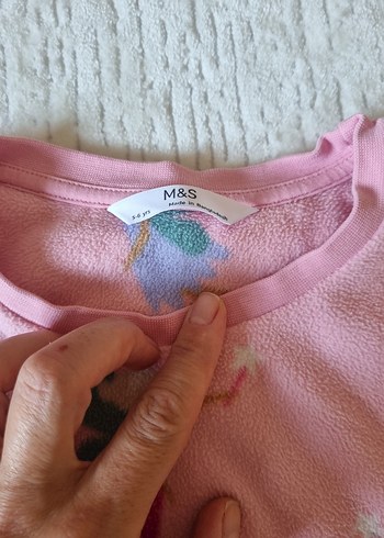 ms spencer kız Pembe Polar Pijama Takımı - Görsel 2