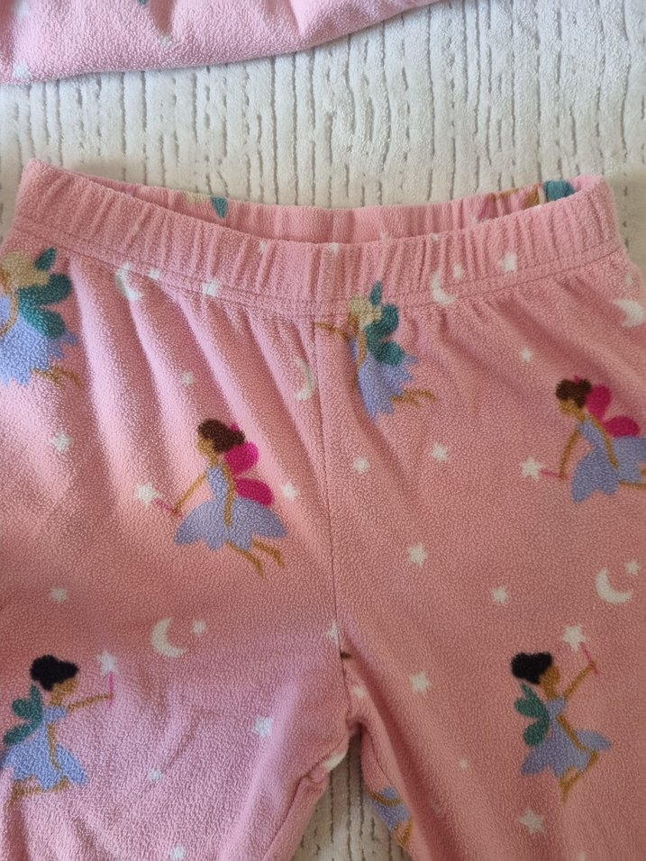 ms spencer  kız Pembe Polar Pijama Takımı - Görsel 5