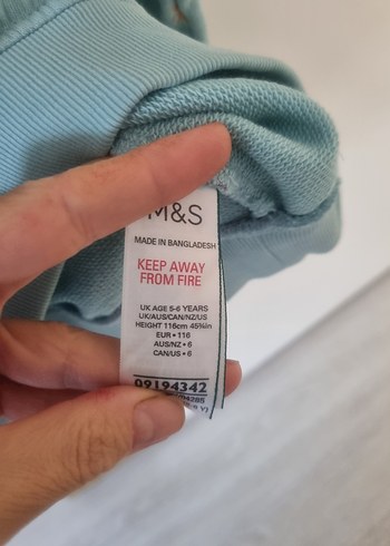 ms spencer Çiçekli Fermuarlı Sweatshirt - Görsel 4