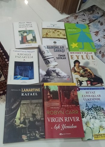 Kitap seti 250 Çeşitli Türkçe ve Yabancı Romanlar Seti