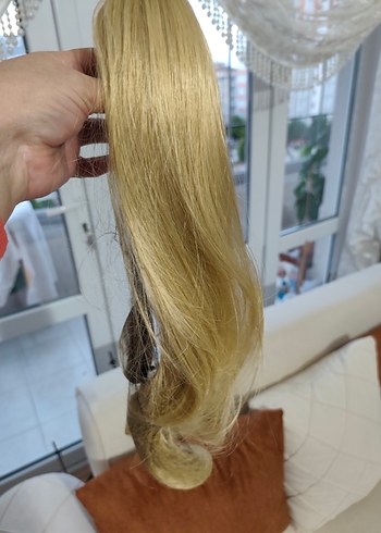 Beden sarı Renk At kuyruğu postişler