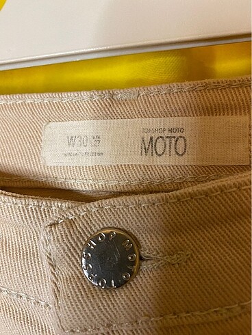 Topshop Bej Mom Jean - Görsel 3