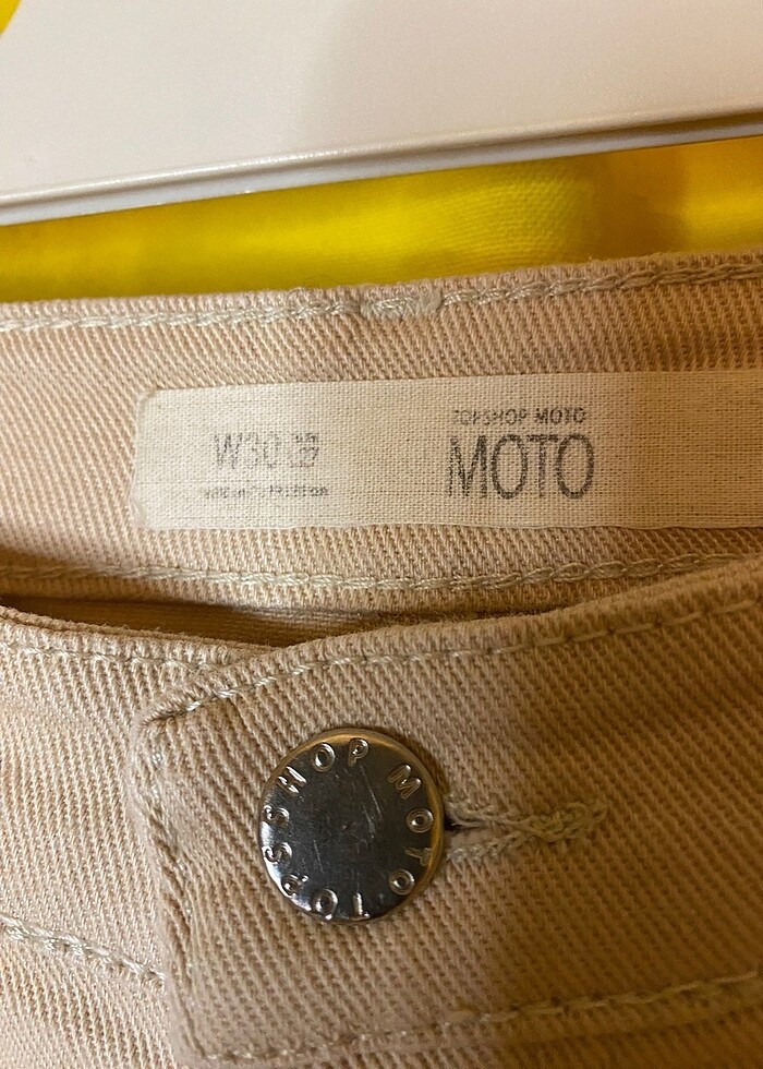 Topshop Bej Mom Jean - Görsel 3