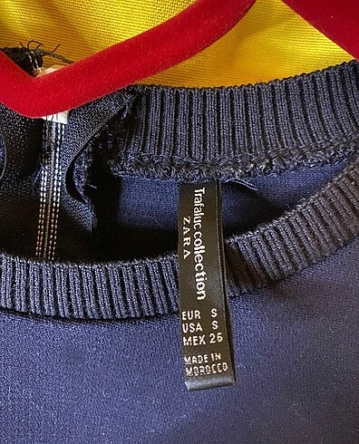 Zara Lacivert Mini Elbise - Görsel 3