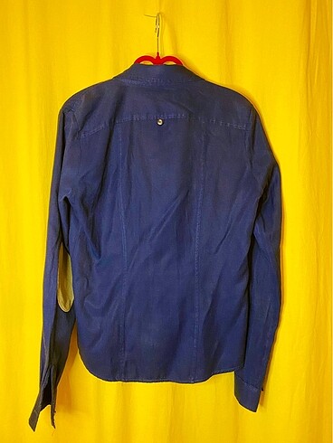 Koton Süet Detaylı Lacivert Gömlek - Görsel 4