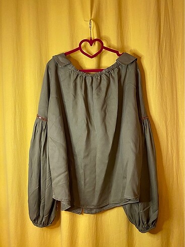 Koton Fahriye Evcen Haki Gömlek - Görsel 3