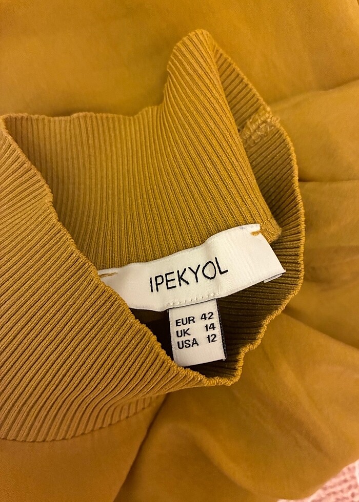 İpekyol Yağ Yeşili Yarı Transparan Bluz - Görsel 4