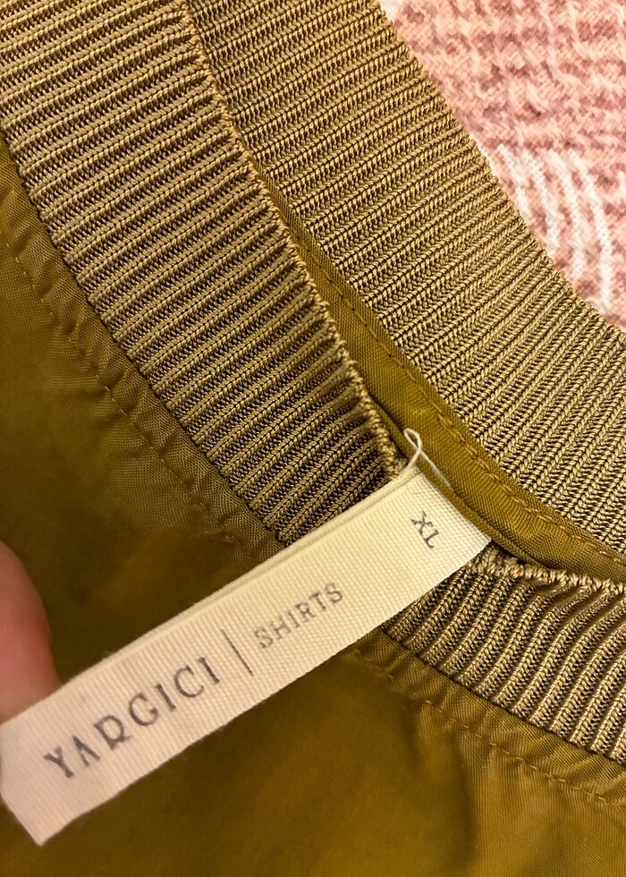 Yargıcı Haki Yarı Transparan Bluz - Görsel 5