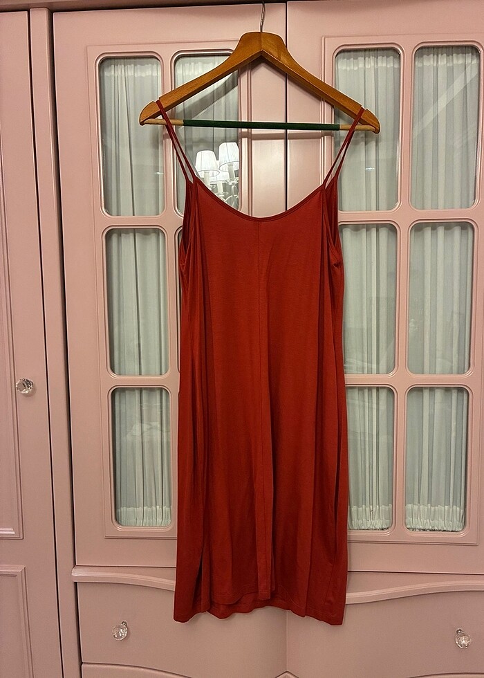 Random Bordo Şık Elbise - Görsel 5