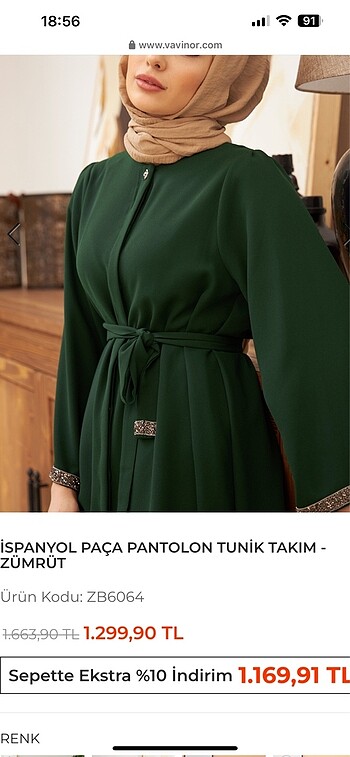 36 Beden Tunik takım
