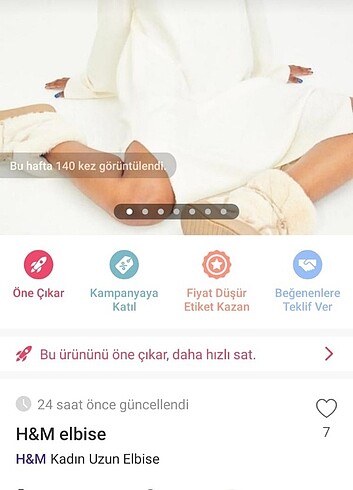 H&m elbise 