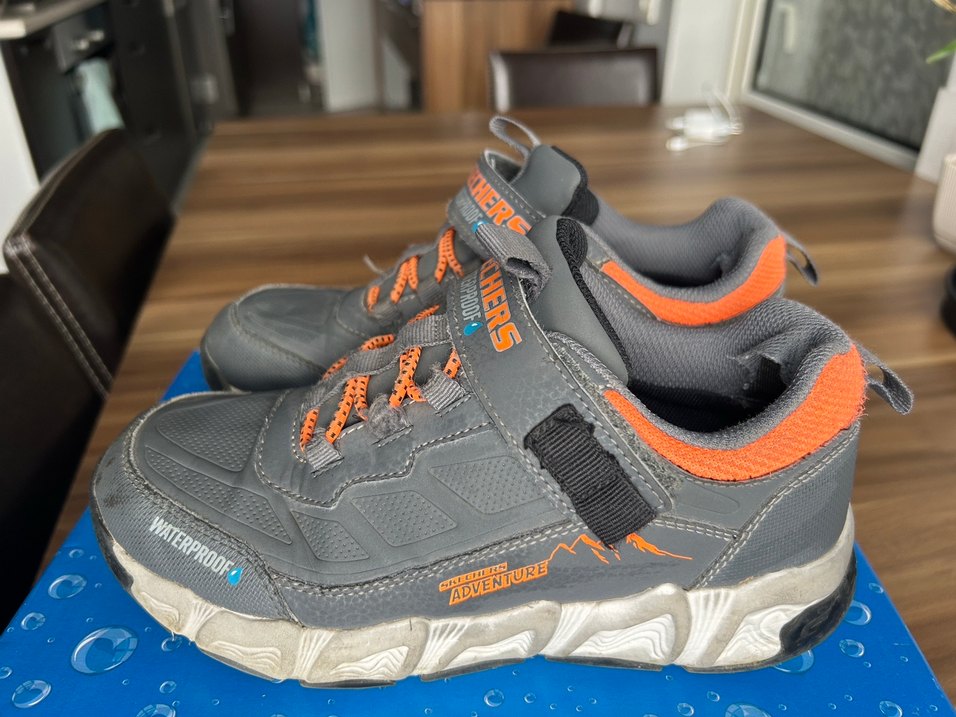 Skechers Gri Erkek Çocuk Spor Ayakkabı - Görsel 3