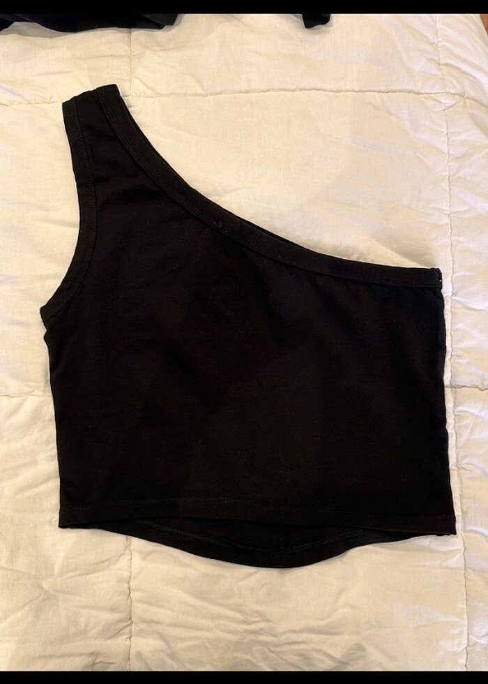 Tek omuz crop - Görsel 5