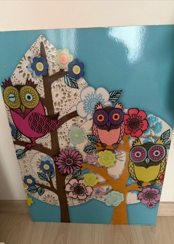 İkea baykus tablo 50*70 - Görsel 2