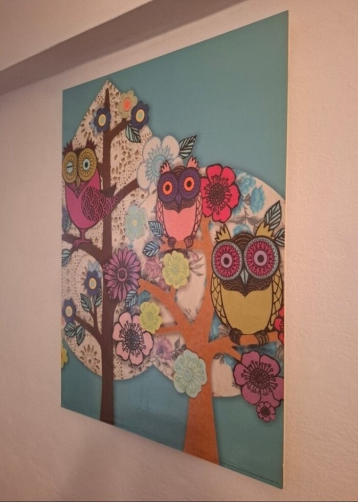 İkea baykus tablo 50*70 - Görsel 3