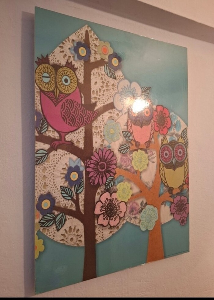 İkea baykus tablo 50*70 - Görsel 4