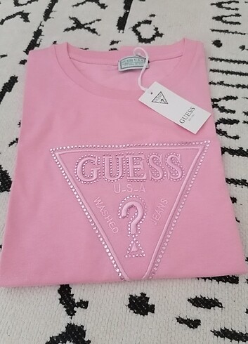 Guess taşlı tişört