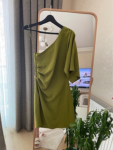 xs Beden haki Renk H&M kadın elbise