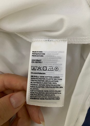 xs Beden H&M Beyaz Halter Yaka Fırfırlı Elbise
