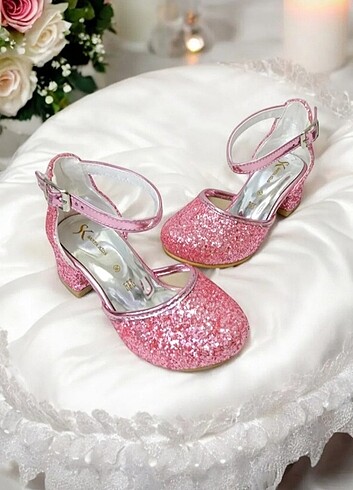 Çocuk topuklu ayakkabı  - Görsel 5