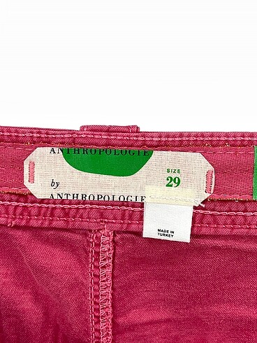 29 Beden pembe Renk Anthropologie Düz Kesim %70 İndirimli.