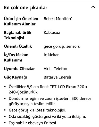 Beden Renk Bebek monitörü bebek kamerası