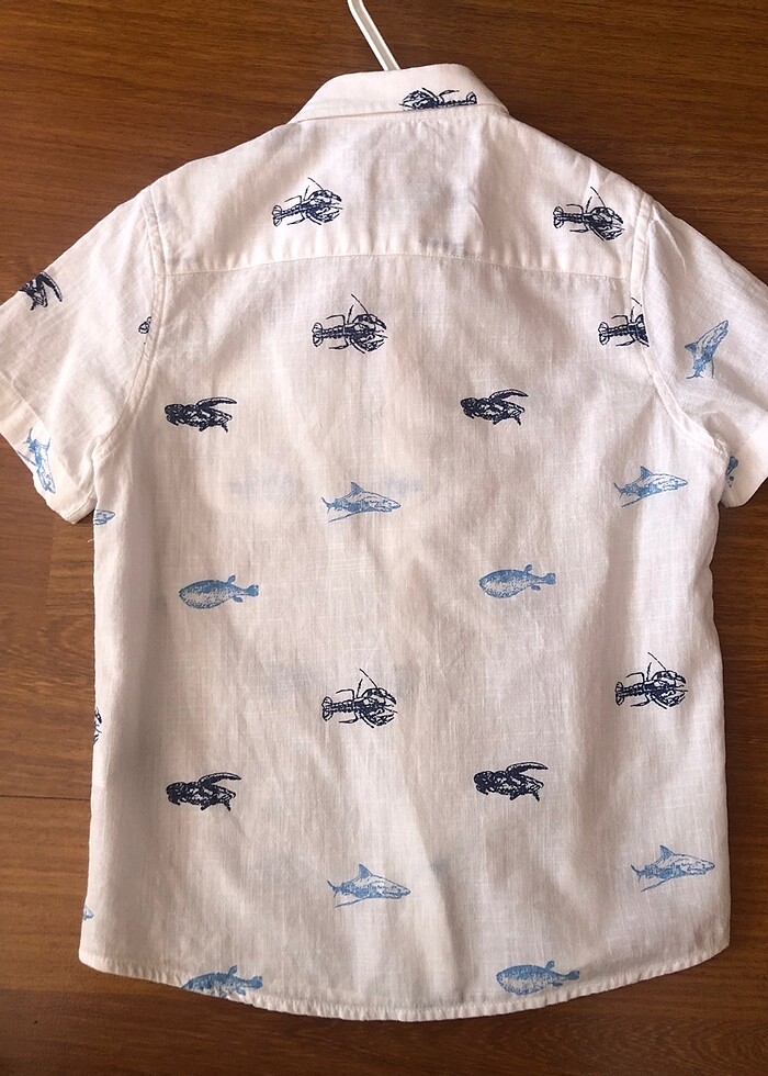 Erkek çocuk gömlek kısa kollu 5/6 yaş - Görsel 2