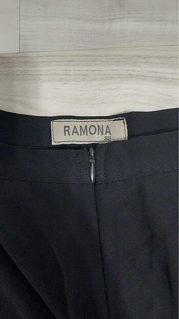 Ramora siyah şifon pantolon