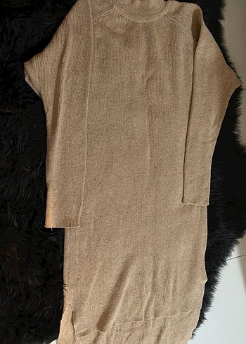 Yırtmaçlı Triko Elbise - Görsel 3