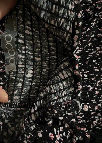 Göğüs Gipe Desenli Kısa Elbise - Görsel 5