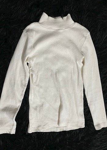 Bej Yarım Balıkçı Yaka Kadın Triko - Görsel 2